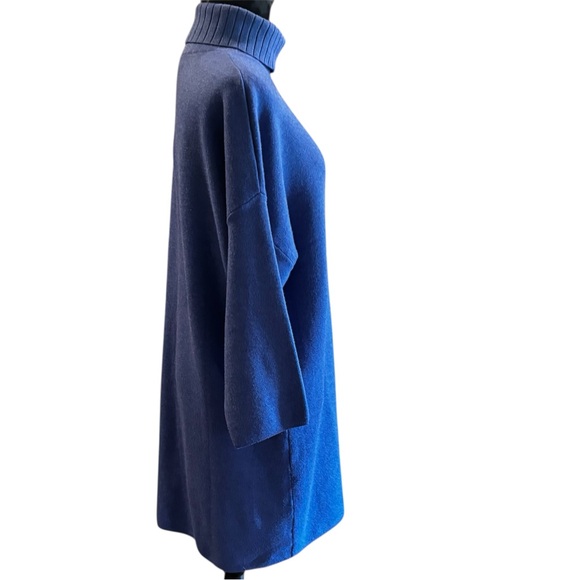 Tuckernuck Pomander Place Vivianne Turtleneck Dress in Blue,XL,Everyday Throw On - Picture 5 of 14